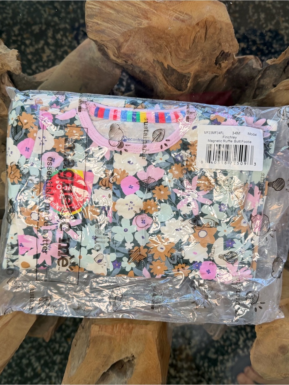 Magnetic Me Floral Footie Pajamas Finchley Ruffle Butt